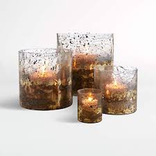 sona glass hurricane candle holders