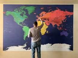 World Political Map Wall Mural Large