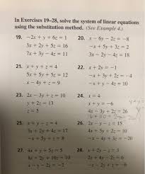 solve the system of linear chegg