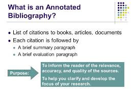 Writing an annotated bibliography by University of New England Teachi   
