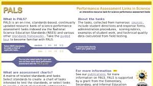 Pals Performance Assessment Links In Science Curriki