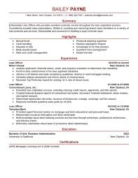 Best Loan Officer Resume Example Livecareer With Cover Letter No