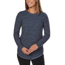 Jeanne Pierre Womens Fisherman Crew Neck Sweater Boutique