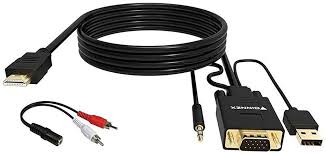 Another game changer in using a tv as a computer monitor is casting. Amazon Com Foinnex Vga To Hdmi Adapter Converter Cable With Audio 1080p Convert Vga Source Pc In Hdmi Connector Of Monitor Tv Active Male Vga Hdmi Out Lead Video Adattatore Cord For Computer Laptop Projector Electronics
