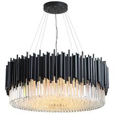 Black Modern Chandelier Lighting Living Room Round Crystal Lamps Large Home Decor Light Fixtures Luxury Cristallo Lampadario Chandelier Shades Small Chandeliers From Warriors007 628 2 Dhgate Com