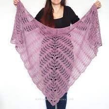 elegant crochet lace fan shawl