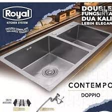 jual kitchen sink royal contempo doppio
