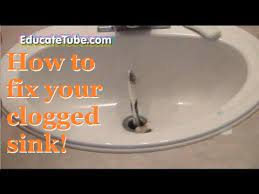 how to fix your clogged bathroom sink