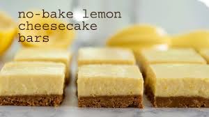 no bake lemon cheesecake bars