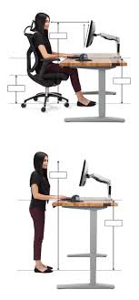 A good ergonomic desk works hand in hand with an ergonomic chair to promote good sitting posture, neutral wrists (when typing), and even easy alternating between standing and sitting at work. Ergonomic Calculator Uplift Desk