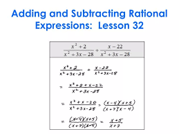 Ppt Adding And Subtracting Rational