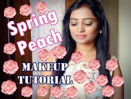 peach spring makeup tutorial peach
