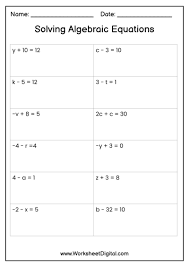 Math Worksheets Page 8 Of 10