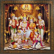 ram darbar tanjore wall art painting