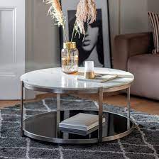 Watchit White Marble Top Coffee Table