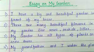 10 lines essay on my garden my