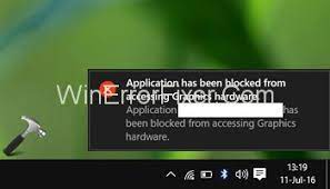 This issue is mostly caused by corrupt drivers. Application Has Been Blocked From Accessing Graphics Hardware Winerrorfixer