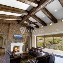 faux wood beams and planks check out