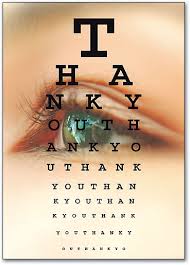 Thank You Eye Postcard Smartpractice Eye Care