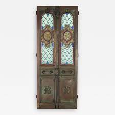 Bronze And Stained Glass Doors