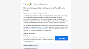 google removed our from search