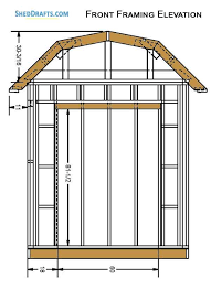 8 10 Gambrel Roof Storage Shed Plans