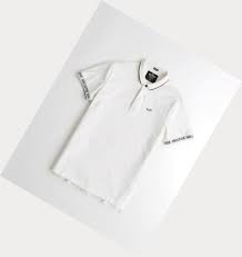 white mens hollister polo shirts