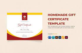 gift certificate template in apple