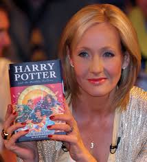Joanne “Jo” Rowling (born 31 July 1965), pen name J. K. Rowling, is a British novelist, best known as the author of the Harry Potter fantasy series. - jk-rowling-author-photo-harry-potter-and-the-deathly-hallows-book-cover-photo2