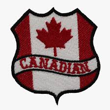 canadian flag banner shield biker mc patch