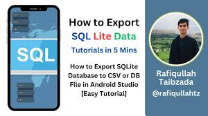 how to export sqlite database to csv or
