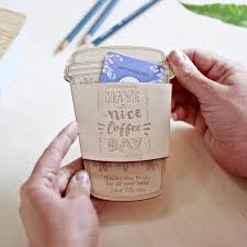 teachers personalised coffee gift card