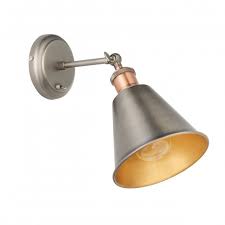Endon Lighting Hal Wall Light In Aged