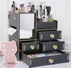 diy wooden storage box makeup organizer