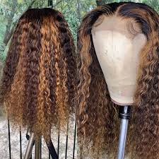 This is actually the most common type of highlighting since a lot of brunettes want a change but are not bold enough to do a. Discount Curly Wigs Blonde Highlights Curly Wigs Blonde Highlights 2020 On Sale At Dhgate Com