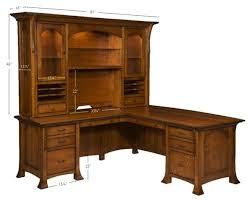 We only utilize the best species of wood available and our desks will be sure to make a statement. Craftsman Mission L Desk With Optional Hutch From Dutchcrafters Amish