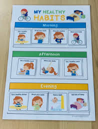 Free Printable Healthy Habits Achievement Chart