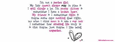 cute quotes | Cute Quote Facebook Profile Cover For Girls ... via Relatably.com