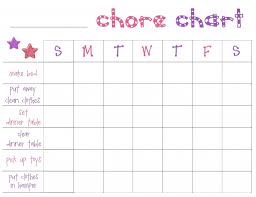 Free Printable Chore Charts For Toddlers Chore Chart For