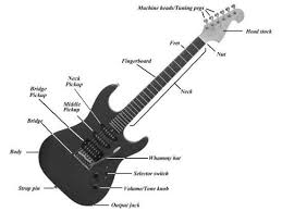 If you compare the bridges on both of the above guitars, you will see they're completely different from each other. Parts Of A Guitar Diagram Showing All Guitar Parts