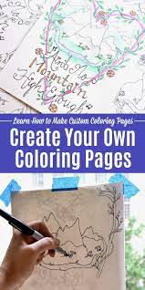 Pick a given template or start your own coloring book from scratch. Create Your Own Coloring Pages Step By Step Guide Hello Little Home