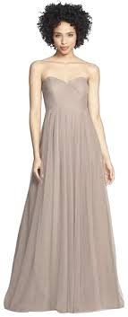 Jenny Yoo Mink Grey Annabelle Convertible Tulle Bridesmaids Long Formal Dress Size 14 L 63 Off Retail
