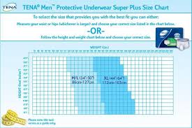 Adult Diapers And Chux Pull Ups Underwear Size Charts