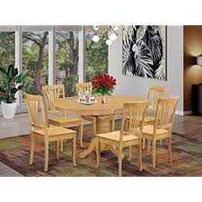 You can easily compare and choose from the 10 best modern round dining table set for 6 for you. Buy East West Furniture Kitchen Dining Table Set 6 Wonderful Wood Chairs A Lovely Round Dining Table Oak Color Wooden Seat Oak Butterfly Leaf Dining Room Table Online In Indonesia B01gtsv28a