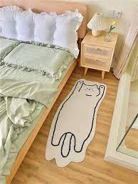 1pc cat pattern rug cartoon cute