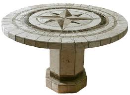 The Compass Stone Table Top Patio And