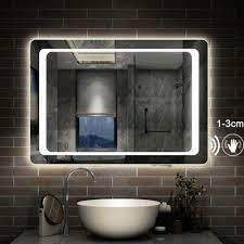 led bathroom mirror lights touch