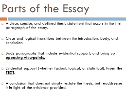 Parts Of A Essay   Different parts of an essay   ayUCar com