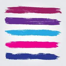 Free Vector Colored Brush Strokes