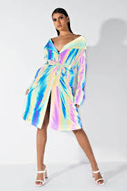 Rainbow Reflective Trench Coat In 2019 Clothing Size Chart